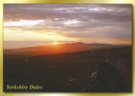 Yorkshire Dales (Ingleborough sunset) postcards